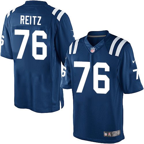 Men's Limited Joe Reitz Nike Jersey Royal Blue Home - #76 NFL Indianapolis Colts